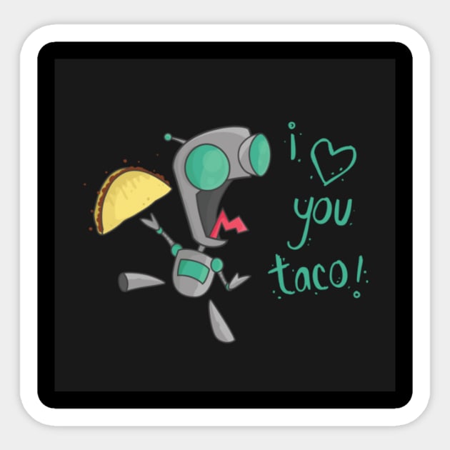 i love tacos gir Sticker by gaby1974a